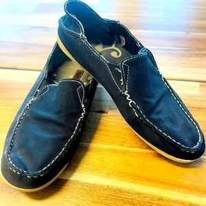 Olukai Navy Women’s slip ons